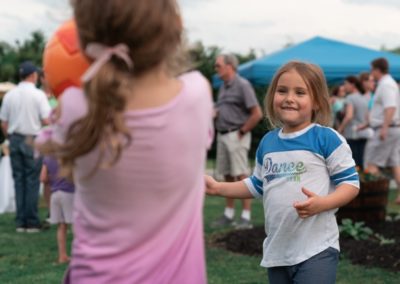 Kids playing at an event