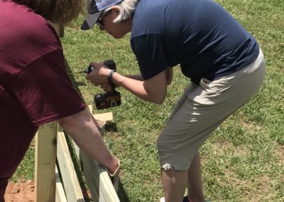 putting in a fence